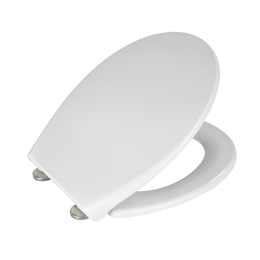WENKO 21903100-WC toiletsæde SAMOS 44,5x37,5 cm hvid/sølv