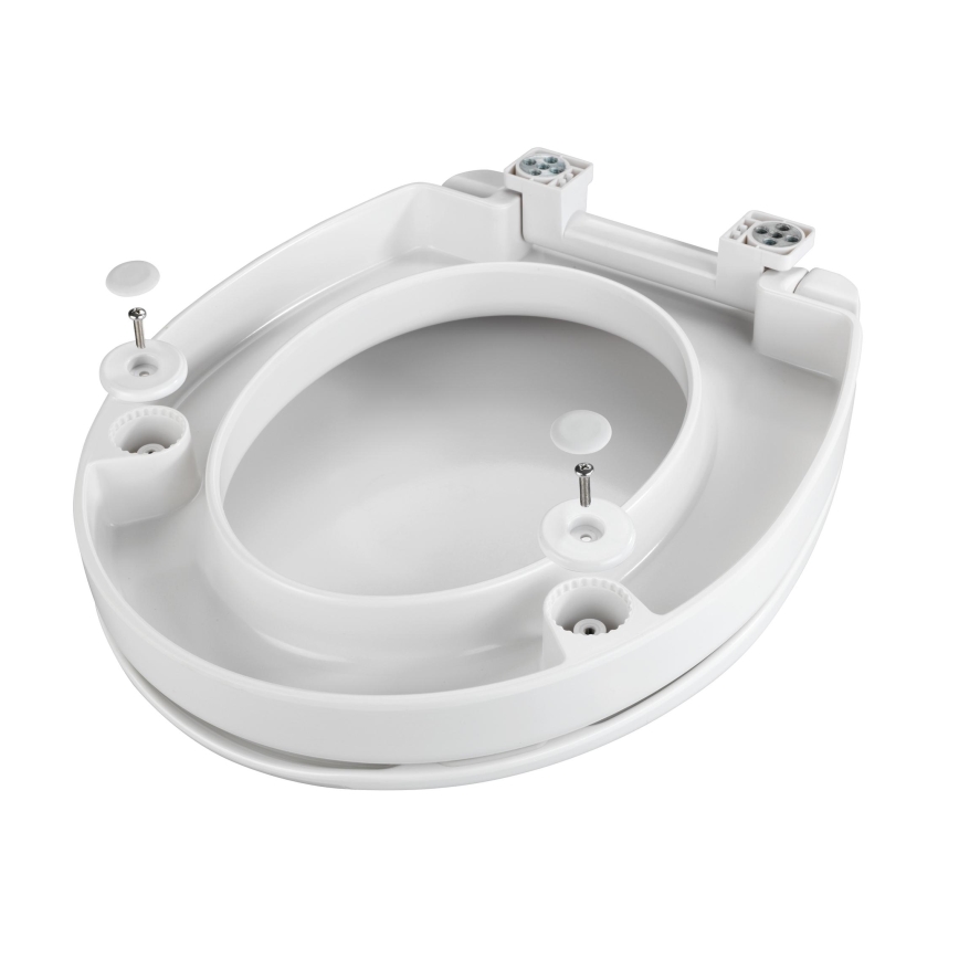 WENKO 21905100-Toiletsæde SECURA 37x44 cm hvid/grå