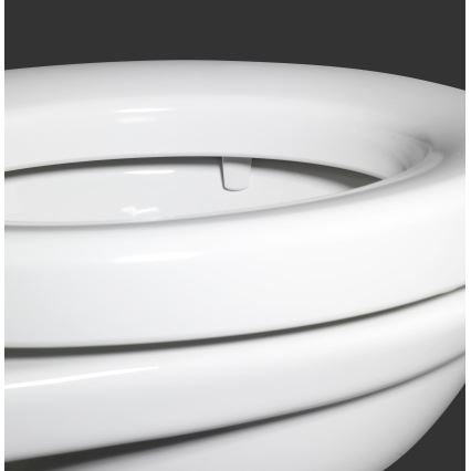 WENKO 21905100-Toiletsæde SECURA 37x44 cm hvid/grå