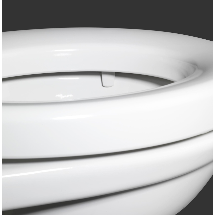 WENKO 21905100-Toiletsæde SECURA 37x44 cm hvid/grå