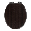 WENKO 22015100-WC toiletsæde WENGE 35,5x42,5 cm brun/sølv