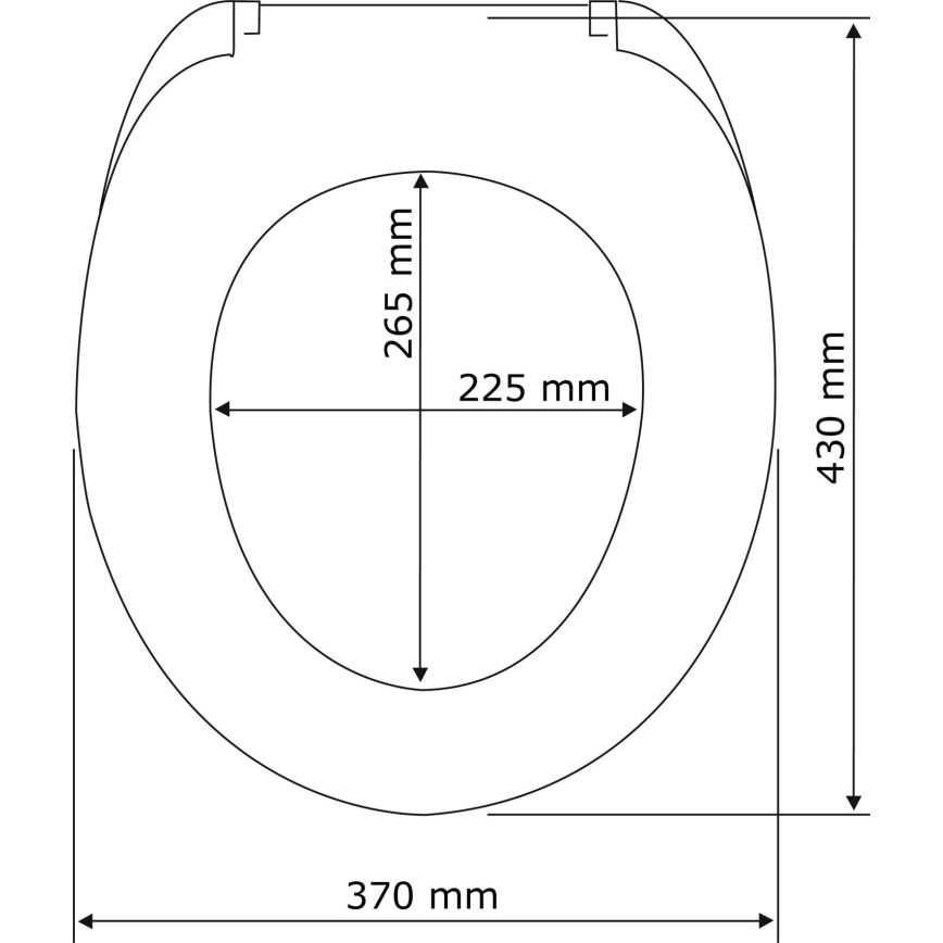 WENKO 22015100-WC toiletsæde WENGE 35,5x42,5 cm brun/sølv