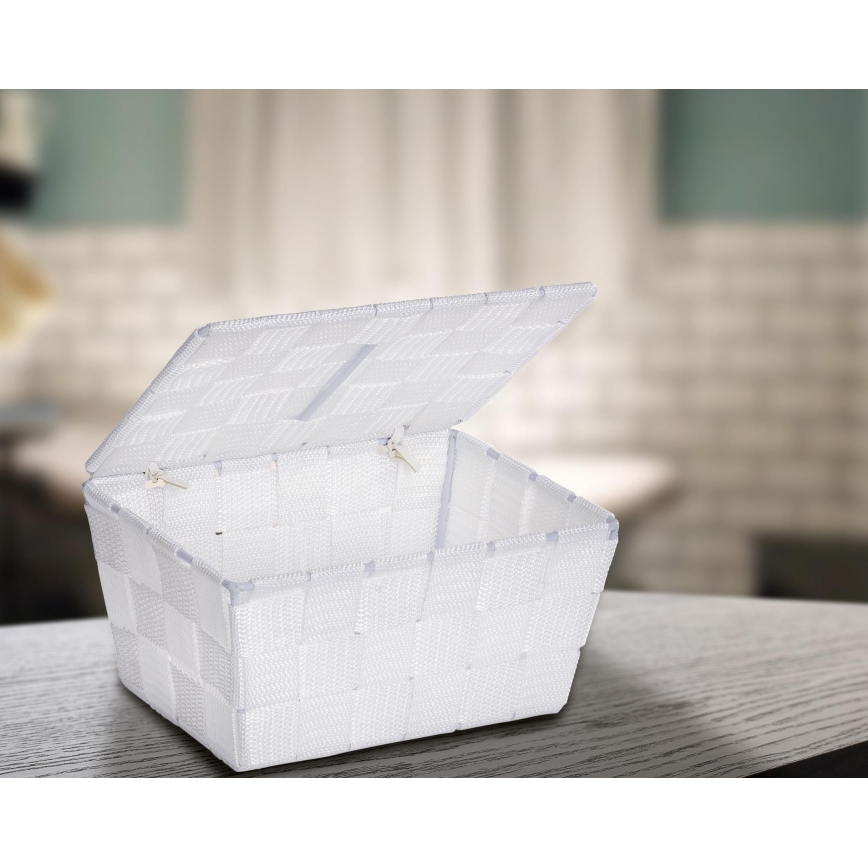 WENKO 22077100 - Kurv ADRIA 19x14 cm hvid