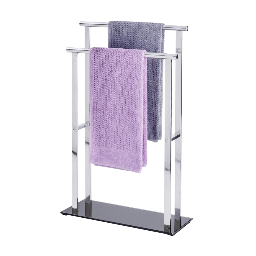 WENKO 22089100 – Knagerække LAVA 52x81,5 cm rustfrit stål/sølv/sort
