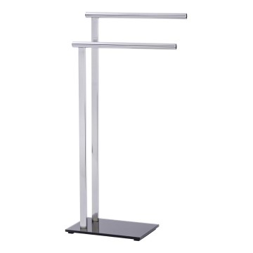 WENKO 22090100 - Håndklædestativ LAVA 42x81 cm rustfrit stål/sølv/sort