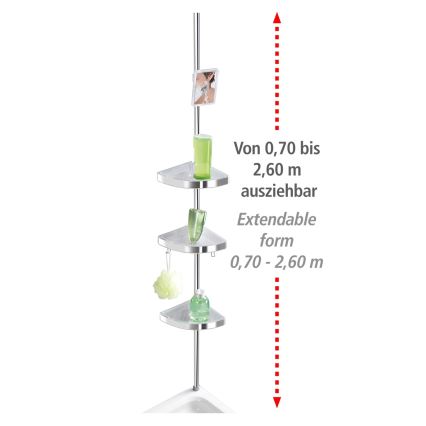 WENKO 22124100-Hjørneelement PREMIUM 27,5x260 cm sølv