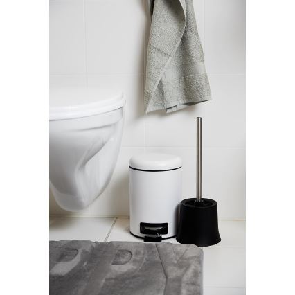 WENKO 22142800 - Kurv LEMAN 17x25 cm hvid/sort