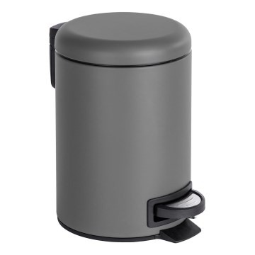 WENKO 22148100 - LEMAN kurv 17x25 cm grå/sort