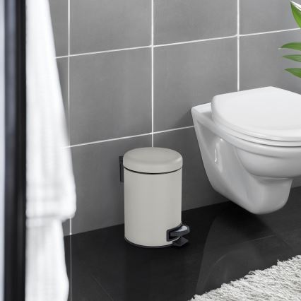 WENKO 22149100 - Kurv LEMAN 17x25 cm beige/sort