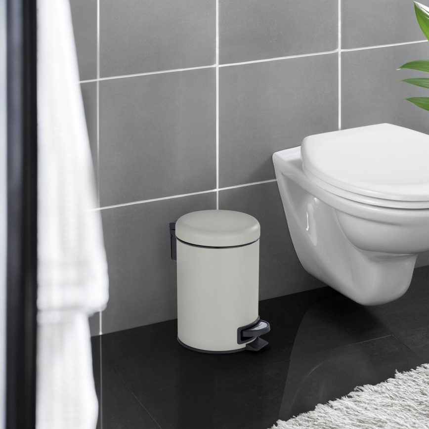 WENKO 22149100 - Kurv LEMAN 17x25 cm beige/sort