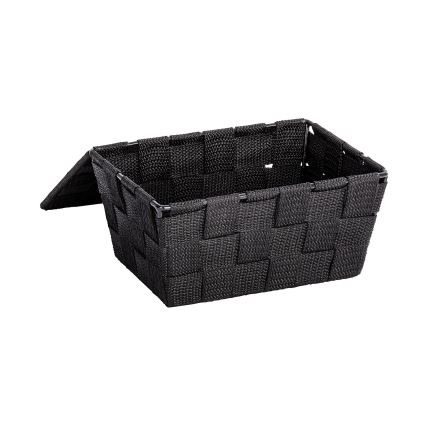 WENKO 22197100 - Kurv ADRIA 19x14 cm sort