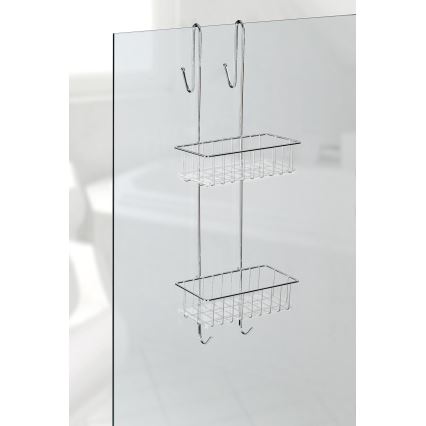 WENKO 22213100 - Stander ALDO 24,5x70 cm rustfrit stål/sølv