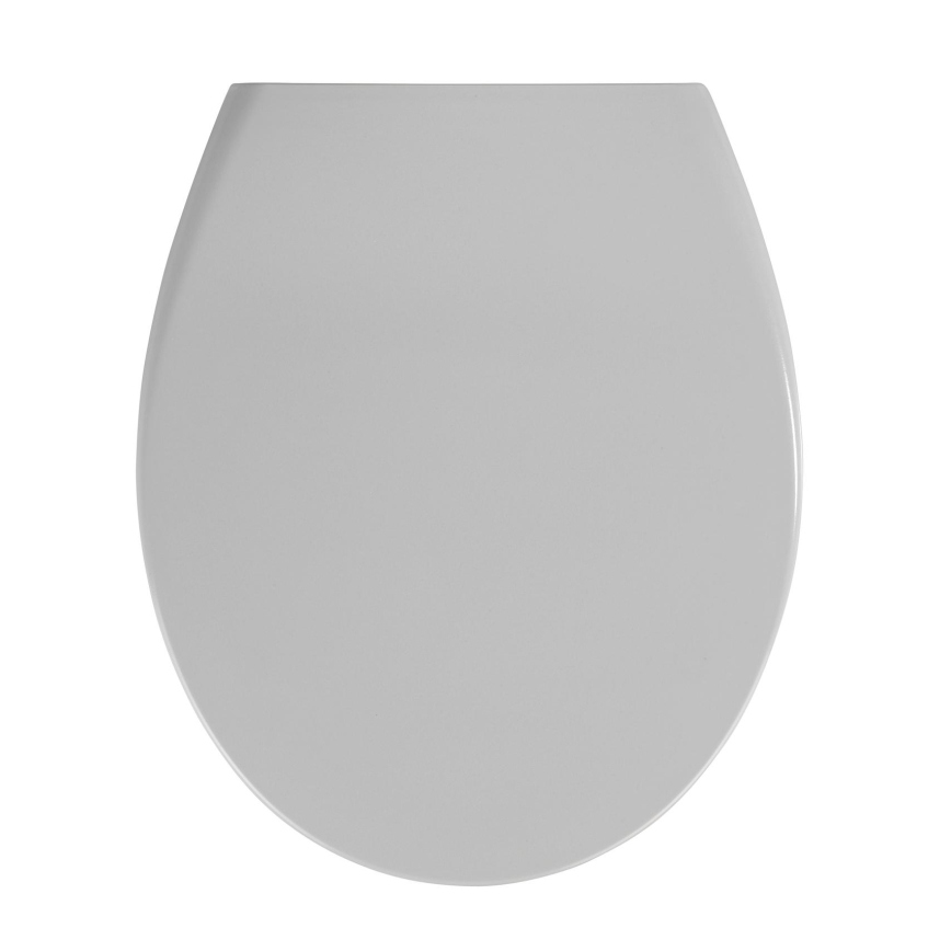 WENKO 22402100-WC toiletsæde SAMOS 44,5x37,5 cm grå/sølv