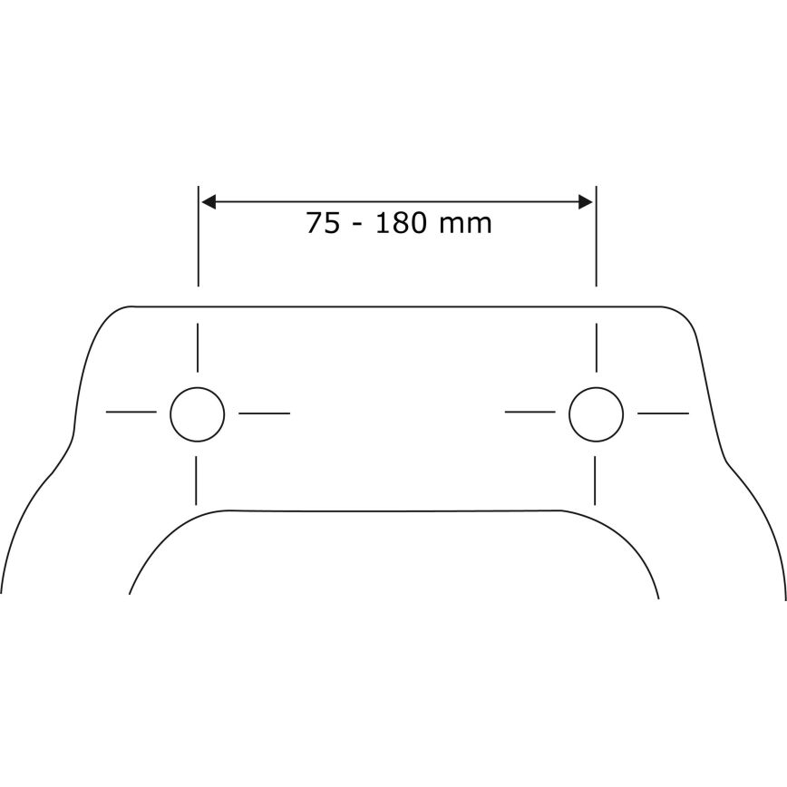 WENKO 22415100-Toiletsæde HABOS 46x36 cm hvid/sølv