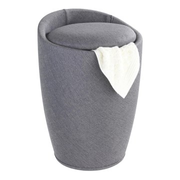 WENKO 22448100 - Skammel CANDY 36x50,5 cm grå/sort
