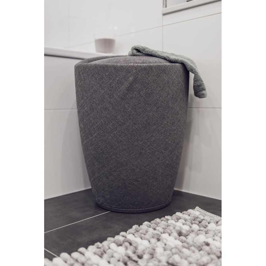 WENKO 22448100 - Skammel CANDY 36x50,5 cm grå/sort