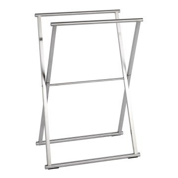 WENKO 22476100 - Håndklædestativ LAVA 53,5x80,5 cm rustfrit stål/sølv
