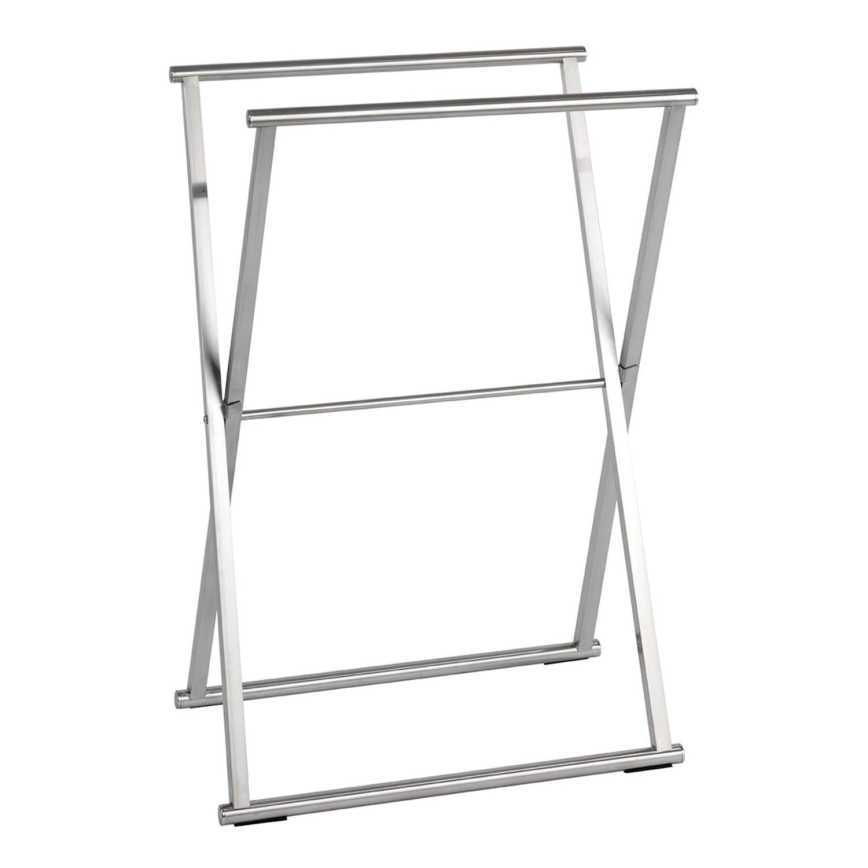 WENKO 22476100 - Håndklædestativ LAVA 53,5x80,5 cm rustfrit stål/sølv