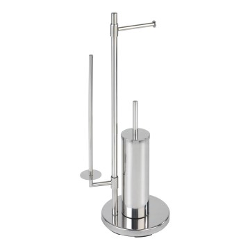 WENKO 22512100 - WC-børste UNIVERSALO NEO 30x73 cm i rustfrit stål/sølvfarvet