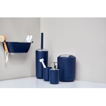 WENKO 22520100 - Kurv BRASIL 14x21 cm blå/blank krom