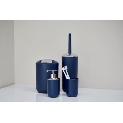 WENKO 22520100 - Kurv BRASIL 14x21 cm blå/blank krom
