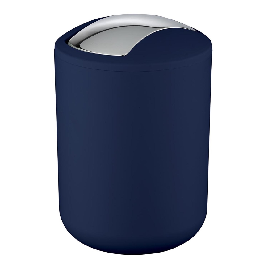 WENKO 22520100 - Kurv BRASIL 14x21 cm blå/blank krom