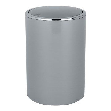 WENKO 22562100 - Kurv INCA 18,5x25,5 cm grå/poleret krom