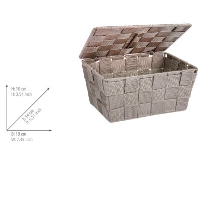 WENKO 22575100 - Kurv ADRIA 19x14 cm beige