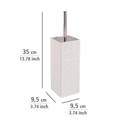 WENKO 22651100 - WC-børste CORDOBA 9,5x35 cm hvid