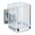 WENKO 22680100 -Bæger VACUUM-LOC QUADRO ED 7,5x10 cm sølv/blank krom/klar