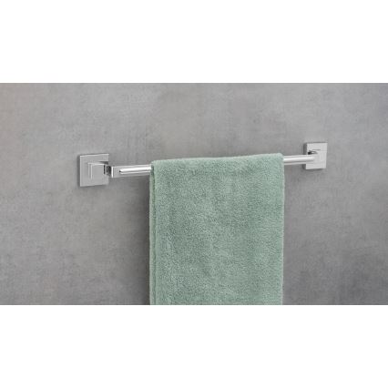 WENKO 22684100 - Håndklædeholder VACUUM-LOC QUADRO ED 60,5x6 cm sølv/blank krom