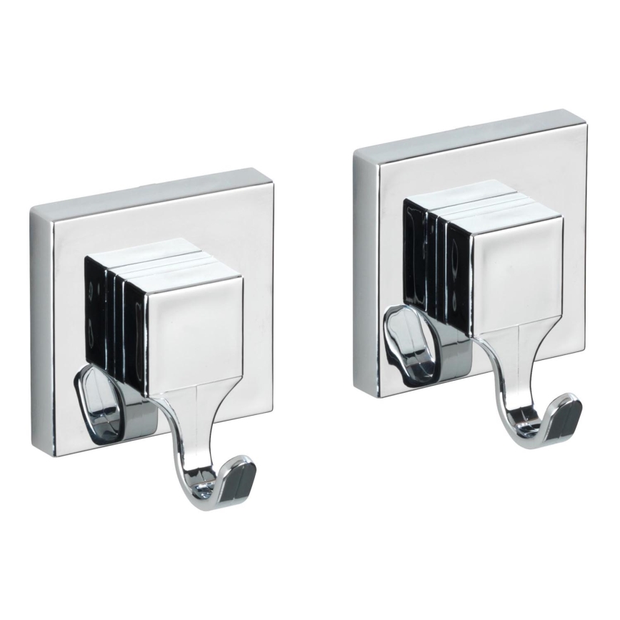 WENKO 22688100-Krog VACUUM-LOC QUADRO ED 6x7 cm sølv/blank krom