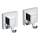 WENKO 22688100-Krog VACUUM-LOC QUADRO ED 6x7 cm sølv/blank krom