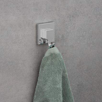 WENKO 22688100-Krog VACUUM-LOC QUADRO ED 6x7 cm sølv/blank krom