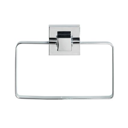 WENKO 22689100-Håndklædeholder VACUUM-LOC QUADRO ED 18,5x14 cm sølv/blank krom
