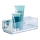 WENKO 22692100-Hylde VACUUM-LOC QUADRO ED 25,5x14 cm sølv/transparent