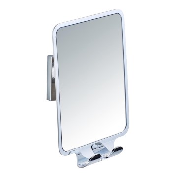 WENKO 22693100 - Kosmetikspejl VACUUM-LOC QUADRO ED 14x19,5 cm blank krom