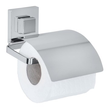 WENKO 22696100-Toiletpapirholder VACUUM-LOC QUADRO ED 13x14 cm blank krom