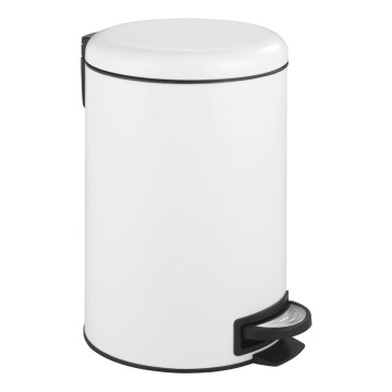 WENKO 22707100 - Affaldsspand LEMAN 25x38 cm hvid/sort