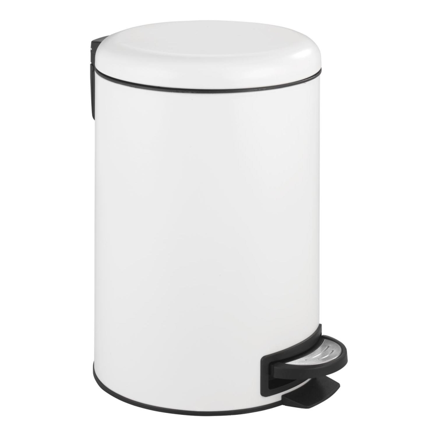 WENKO 22707100 - Affaldsspand LEMAN 25x38 cm hvid/sort