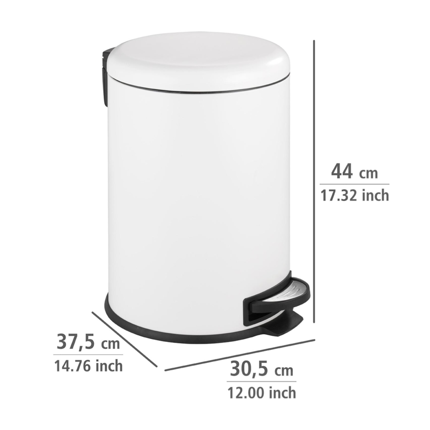 WENKO 22708100 - Kurv LEMAN 30,5x44 cm hvid/sort