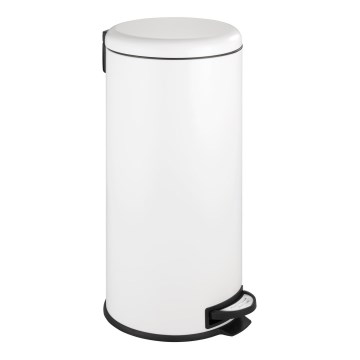 WENKO 22709100 - Kurv LEMAN 30,5 x 64 cm hvid/sort