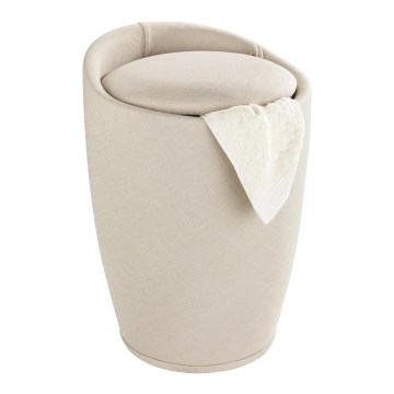 WENKO 22834100 - Skammel CANDY 36x50,5 cm beige/sort