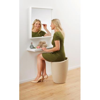 WENKO 22834100 - Skammel CANDY 36x50,5 cm beige/sort