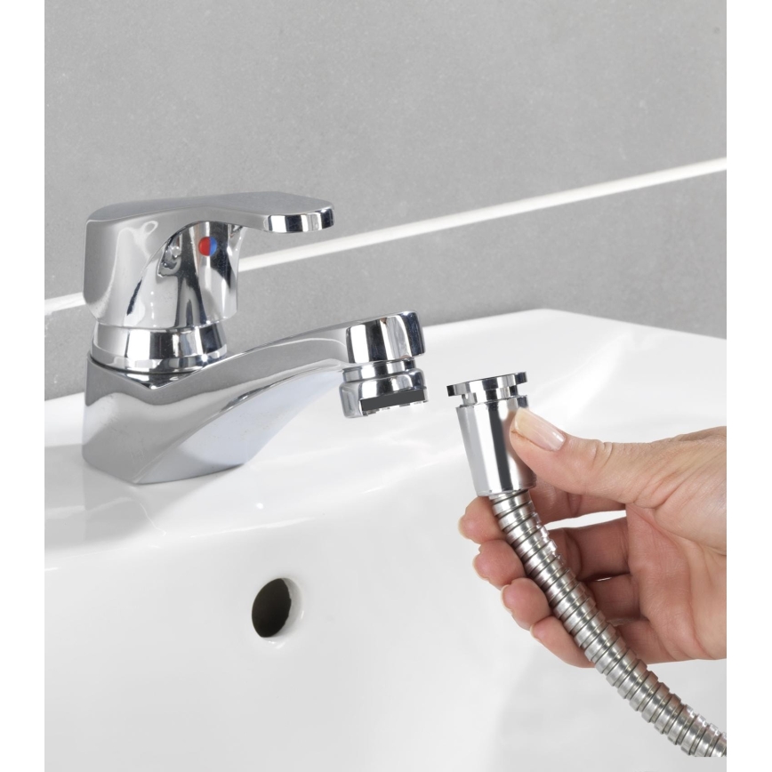 WENKO 22866100 - Bruser UNIVERSAL 170x6,5 cm blank krom/sølv/grå