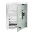 WENKO 22924100 - Førstehjælpsskab 30x40 cm i rustfrit stål/sølv