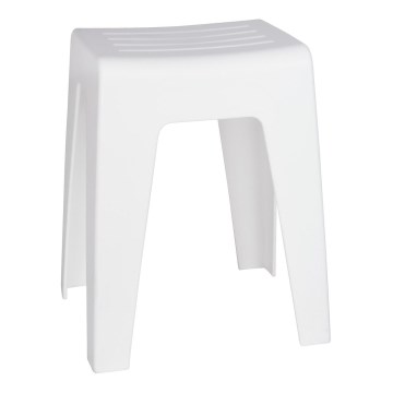 WENKO 22943100 - KUMBA skammel 38x47 cm hvid