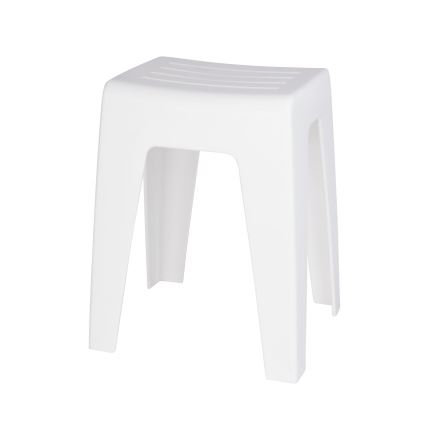 WENKO 22943100 - KUMBA skammel 38x47 cm hvid