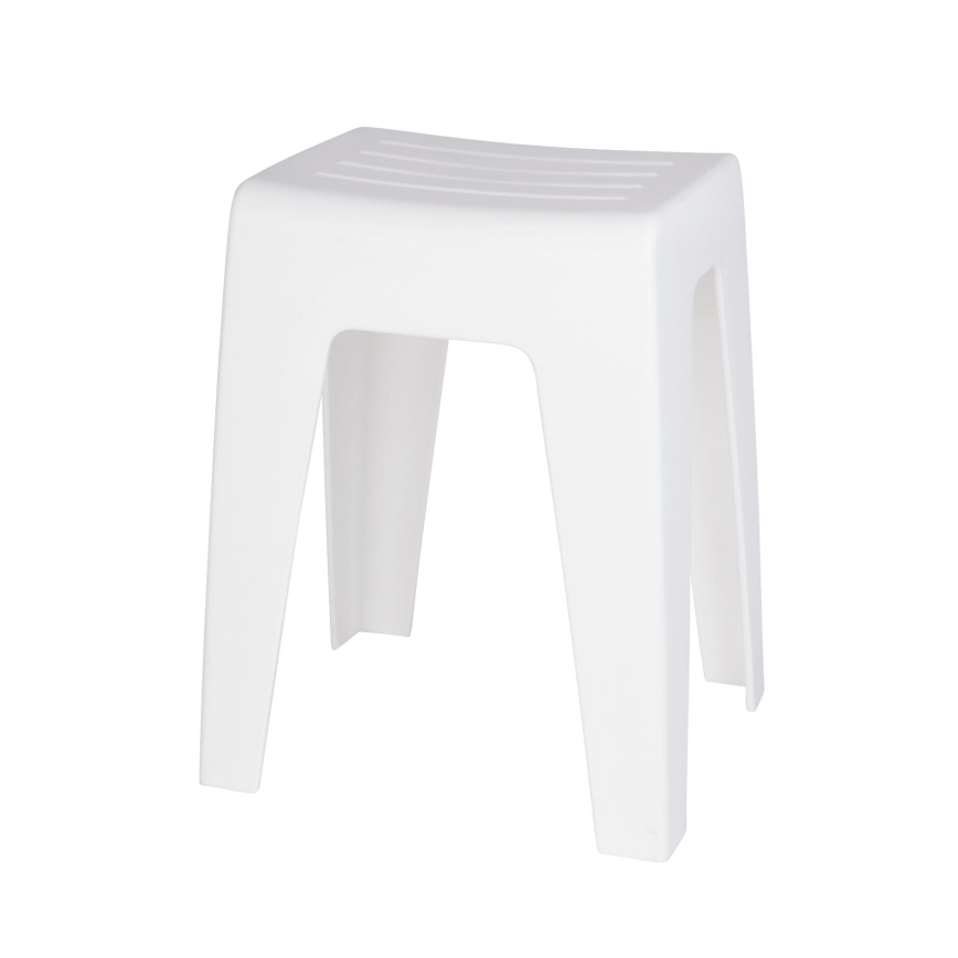 WENKO 22943100 - KUMBA skammel 38x47 cm hvid