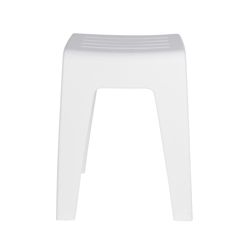 WENKO 22943100 - KUMBA skammel 38x47 cm hvid